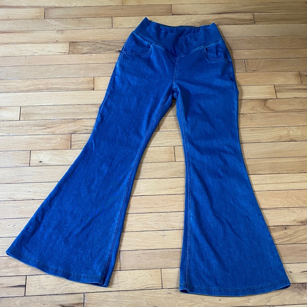HALARA Blue Flare & Wide Leg Jeans